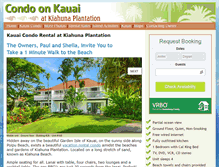 Tablet Screenshot of condokauai.net